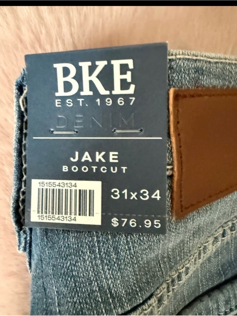 BKE Jake Bootcut Men's Jeans Light Blue Denim